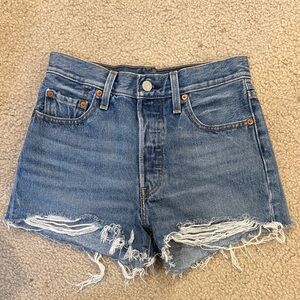 Denim Distressed Women Shorts